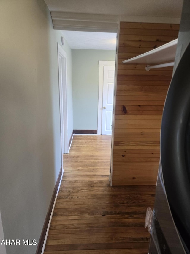 313 E John St, Bedford, PA 15522 - corridor featuring wood finished floors and baseboards