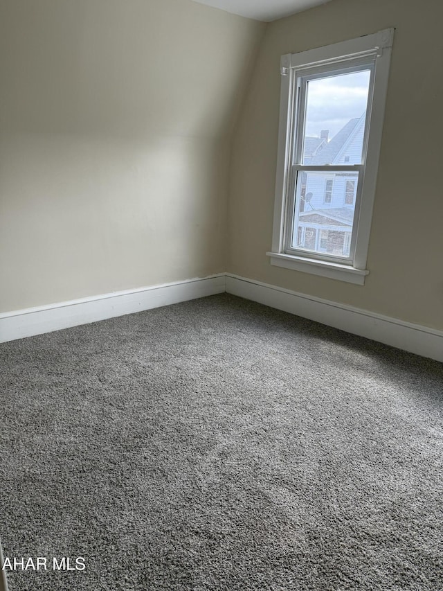 303 Cherry Ave, Altoona, PA 16601 - additional living space with baseboards, carpet floors, and lofted ceiling