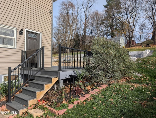 9802 Black Valley Rd, Everett, PA 15537 - view of wooden deck