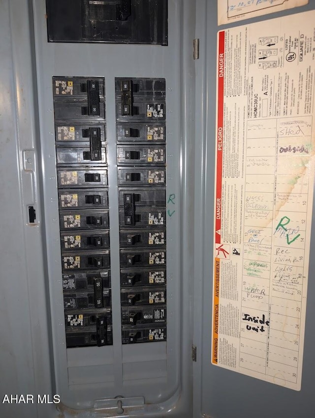 utility room with electric panel