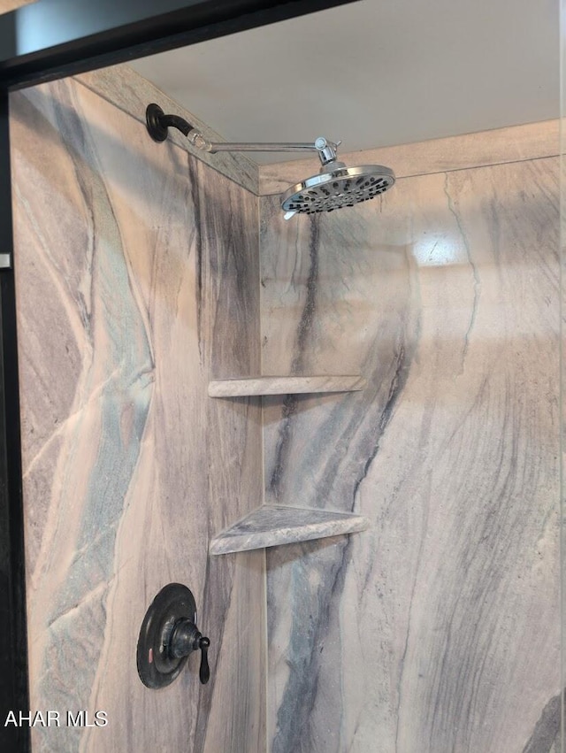 9802 Black Valley Rd, Everett, PA 15537 - bathroom view of a marble finish shower