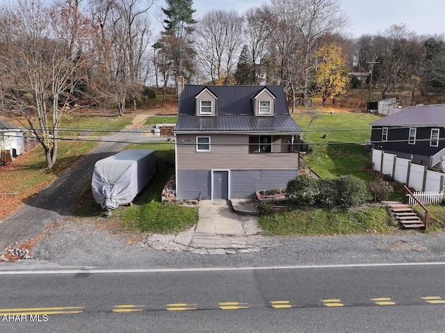 view of property exterior featuring a garage