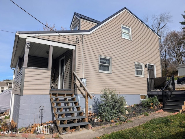 9802 Black Valley Rd, Everett, PA 15537 - view of side of home featuring stairs