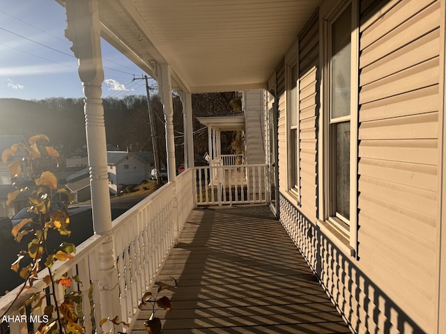 balcony with covered porch