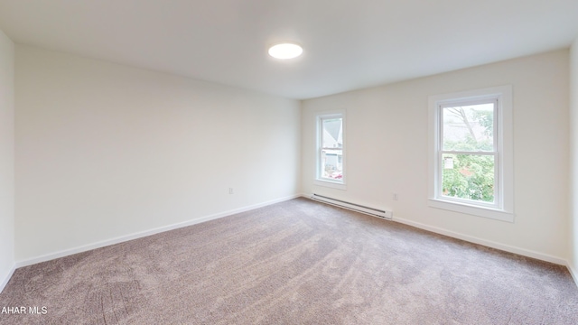 2602 W Chestnut Ave, Altoona, PA 16601 - unfurnished room with a baseboard heating unit and carpet floors