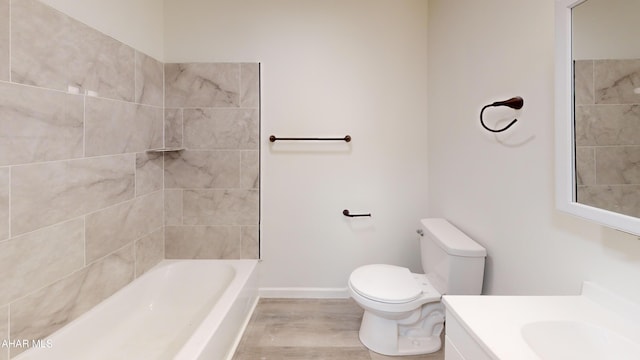 2602 W Chestnut Ave, Altoona, PA 16601 - full bathroom featuring vanity, wood finished floors, and bathing tub / shower combination