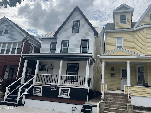 2602 W Chestnut Ave, Altoona, PA 16601 - view of front of property featuring a porch and cooling unit