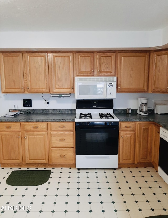 kitchen with white appliances