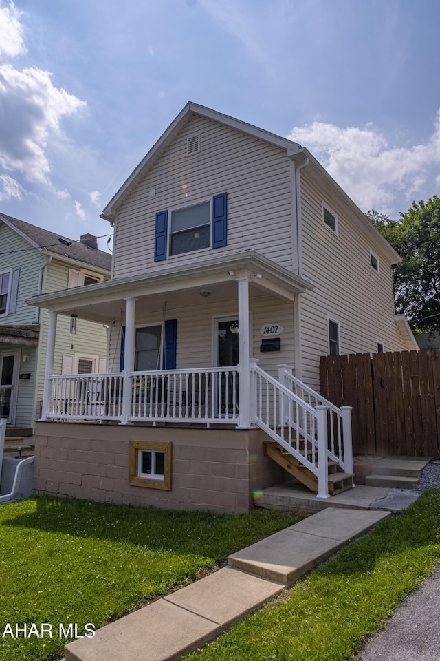 1407 N 5th Ave, Altoona, PA 16601 - view of front of property with covered porch