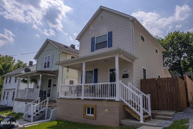 1407 N 5th Ave, Altoona, PA 16601 - view of front of property featuring a porch and stairway