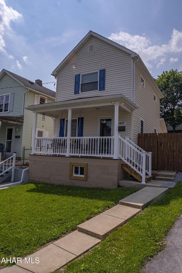 1407 N 5th Ave, Altoona, PA 16601 - view of front of house with a porch