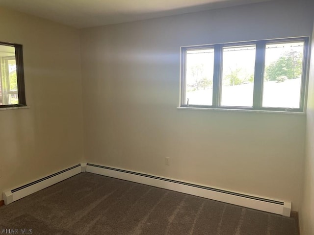 carpeted spare room with a wealth of natural light