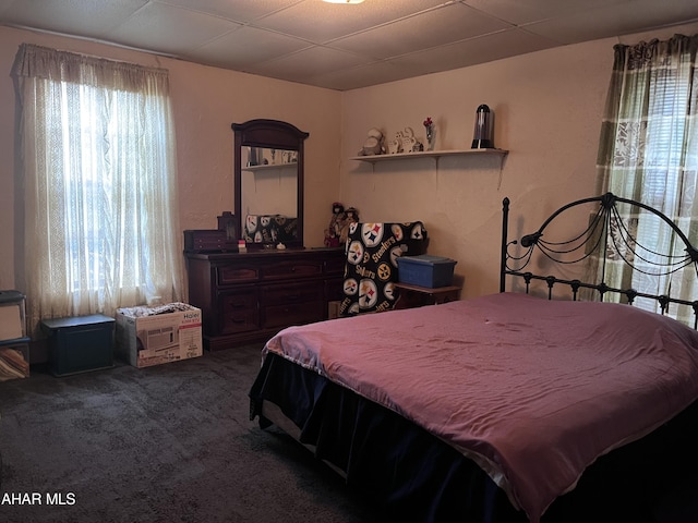 bedroom with carpet floors