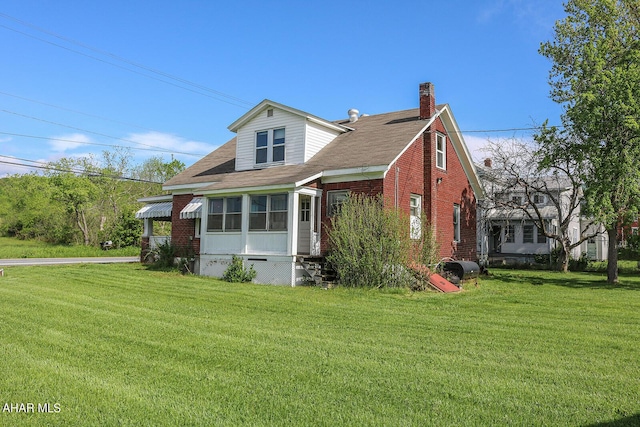 exterior space featuring a yard