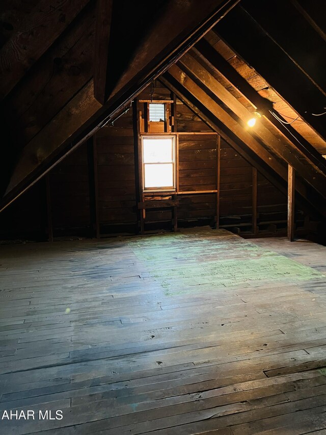 view of attic