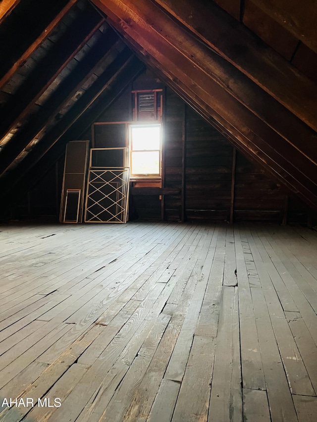 view of attic