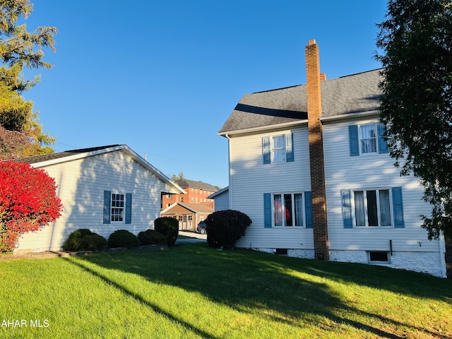 exterior space featuring a yard