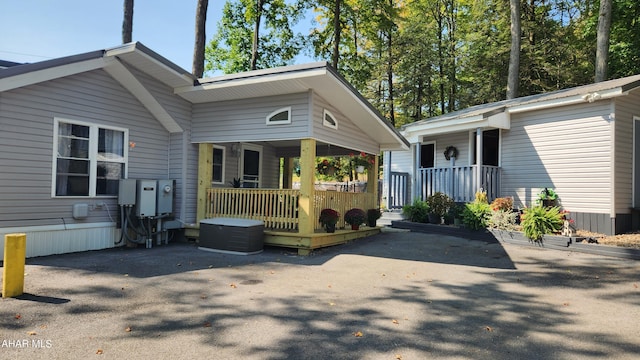 exterior space featuring a porch