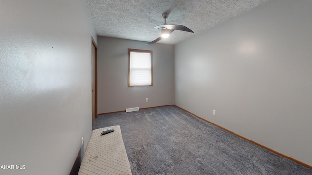 1647 Saint Francis Ln, Altoona, PA 16602 - carpeted spare room with ceiling fan and a textured ceiling