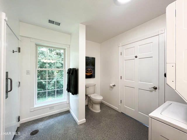 259 Chimney Rocks Rd, Hollidaysburg, PA 16648 - bathroom with toilet, baseboards, healthy amount of natural light, and carpet