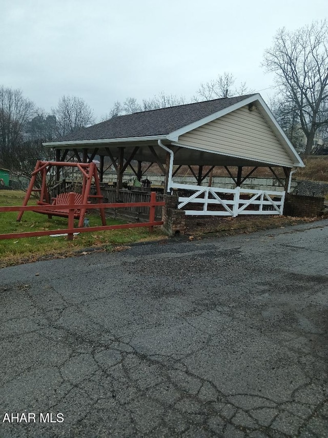 view of vehicle parking