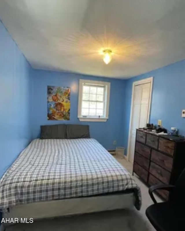 bedroom featuring carpet flooring