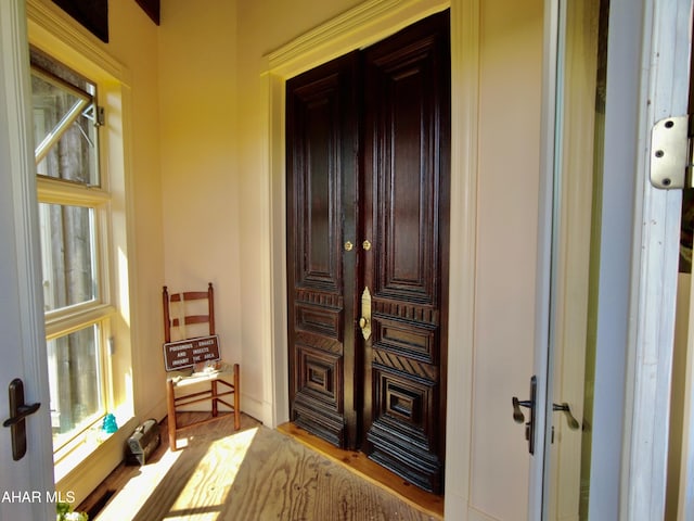 interior space featuring light hardwood / wood-style floors