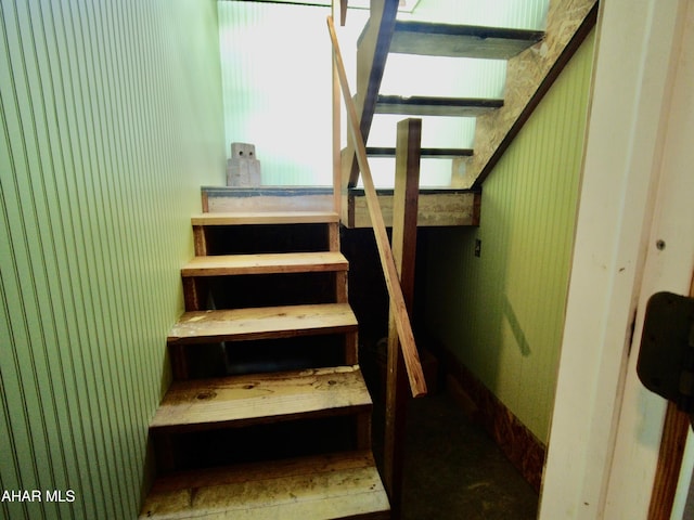 view of stairway