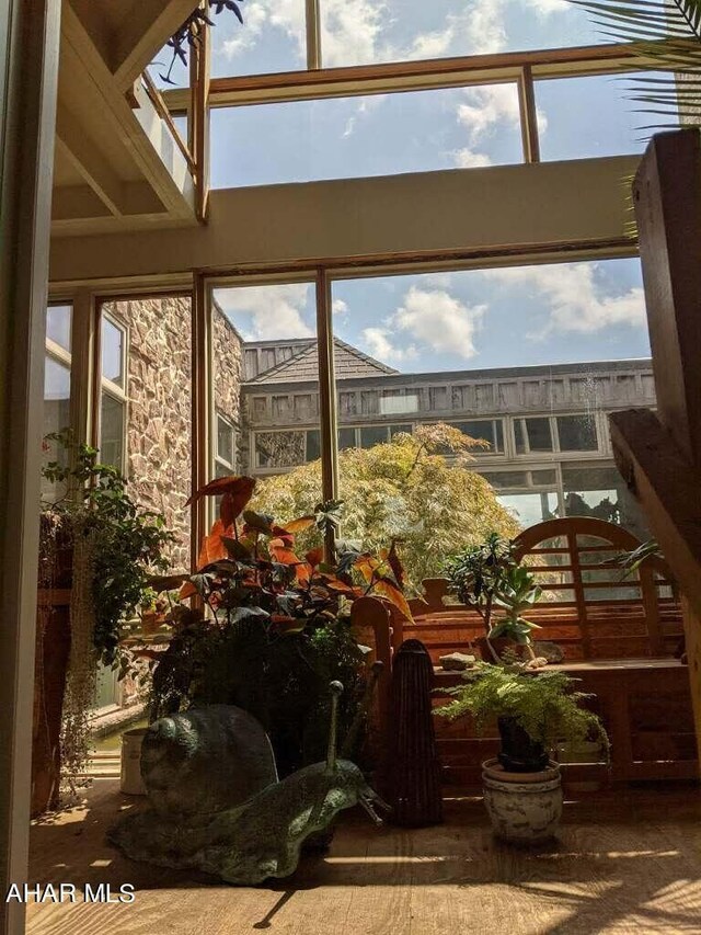 view of sunroom