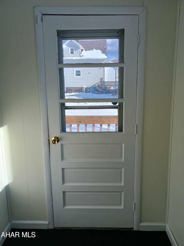 doorway featuring a wealth of natural light