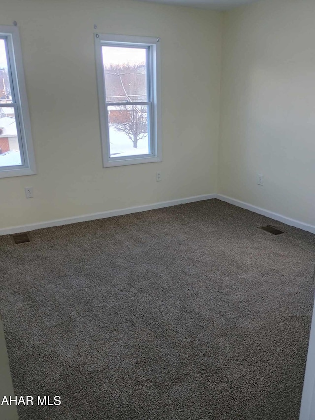 view of carpeted empty room