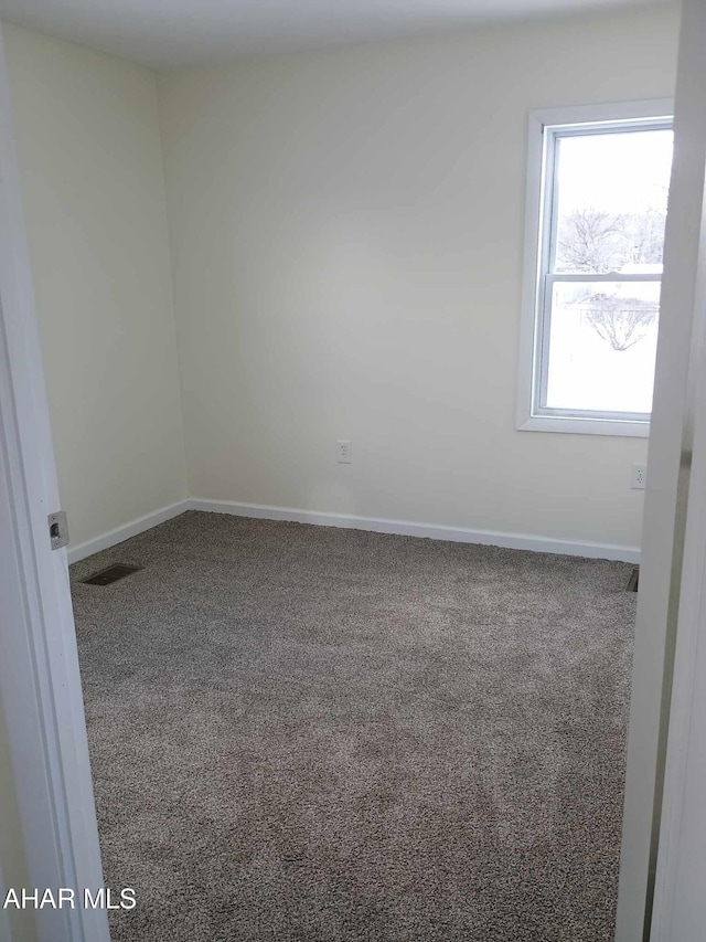 view of carpeted empty room