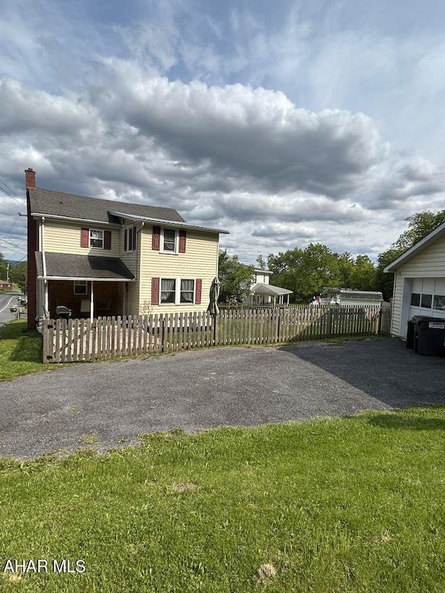 3776 Warriors Mark Path, Warriors Mark, PA 16877 - view of front of property with asphalt driveway and a chimney