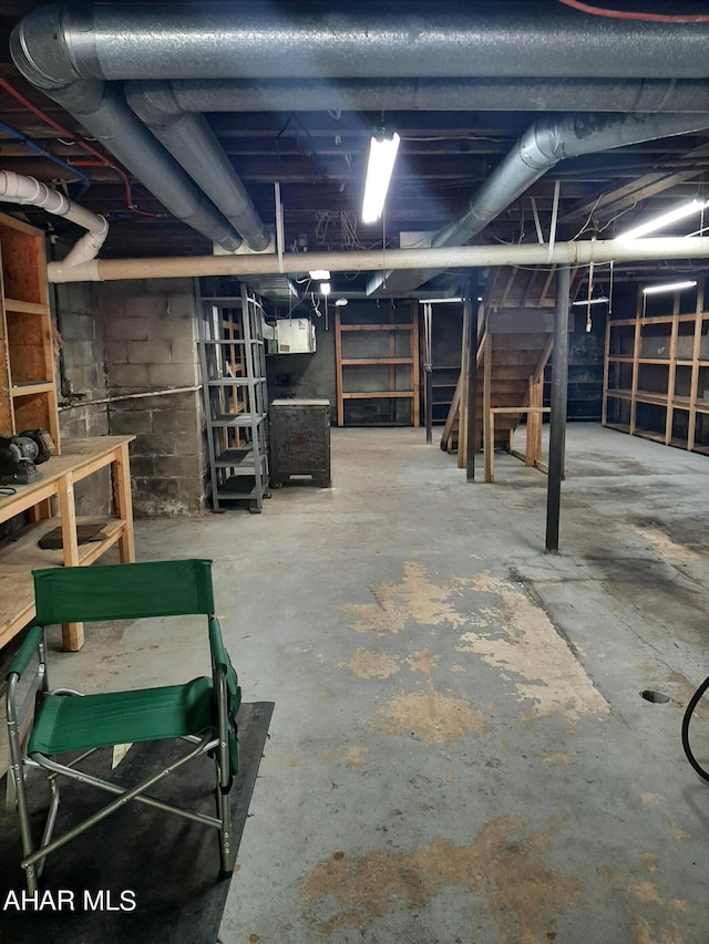 view of basement