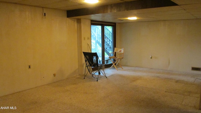 703 Ruskin Dr, Altoona, PA 16602 - below grade area with carpet floors