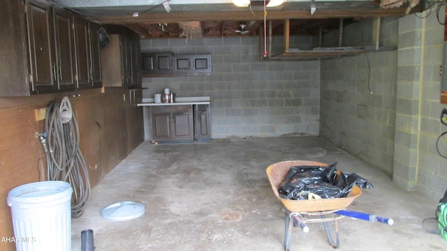 703 Ruskin Dr, Altoona, PA 16602 - unfinished below grade area featuring concrete block wall
