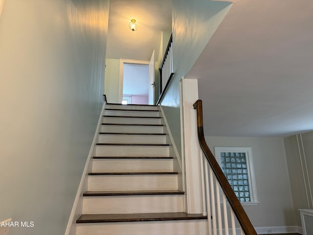 view of staircase