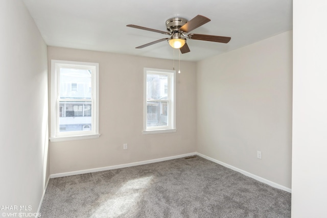 320 2nd Ave, Altoona, PA 16602 - carpeted spare room featuring baseboards and ceiling fan