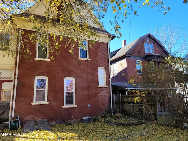 view of rear view of property