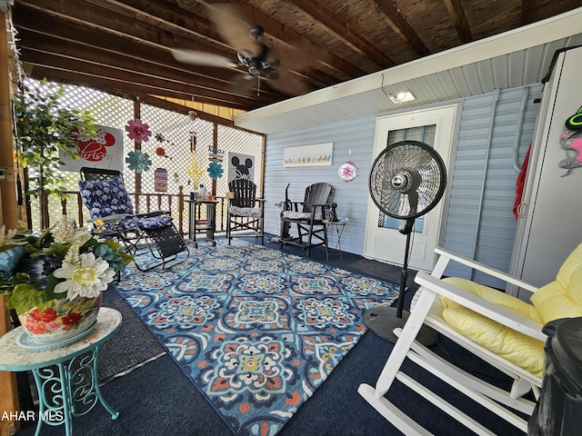 2802 Elm St, Altoona, PA 16601 - view of patio with ceiling fan