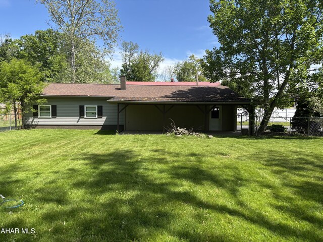 897 Burns Ave, Altoona, PA 16601 - back of property featuring a chimney