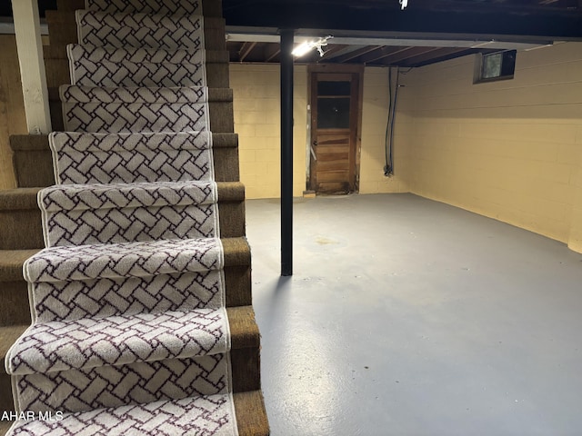 897 Burns Ave, Altoona, PA 16601 - finished basement featuring concrete block wall