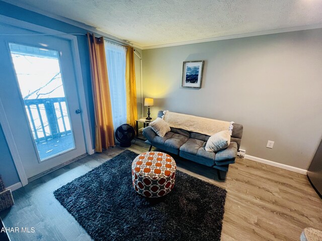 155 E Valley Point Ln, Claysburg, PA 16625 - living room with a textured ceiling and wood finished floors