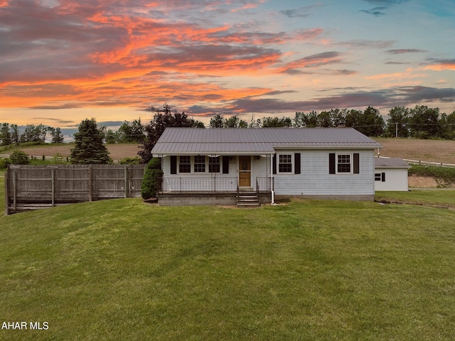 151 Rio Grande Rd, Clearville, PA 15535 - view of front facade featuring metal roof and a porch