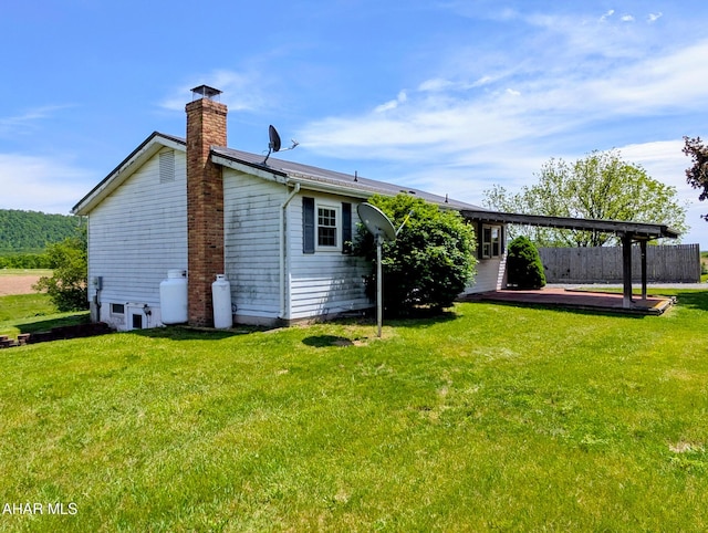 151 Rio Grande Rd, Clearville, PA 15535 - rear view of house featuring a chimney
