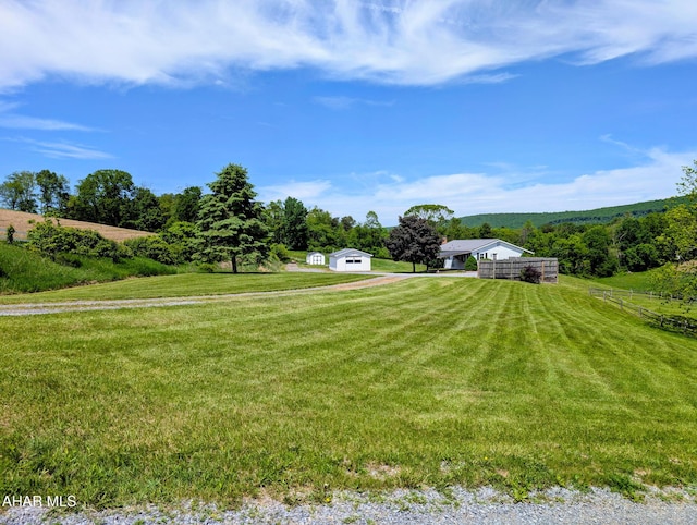 151 Rio Grande Rd, Clearville, PA 15535 - view of yard featuring an outbuilding and a view of rural / pastoral area