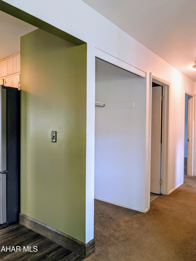 151 Rio Grande Rd, Clearville, PA 15535 - hall featuring carpet flooring and baseboards