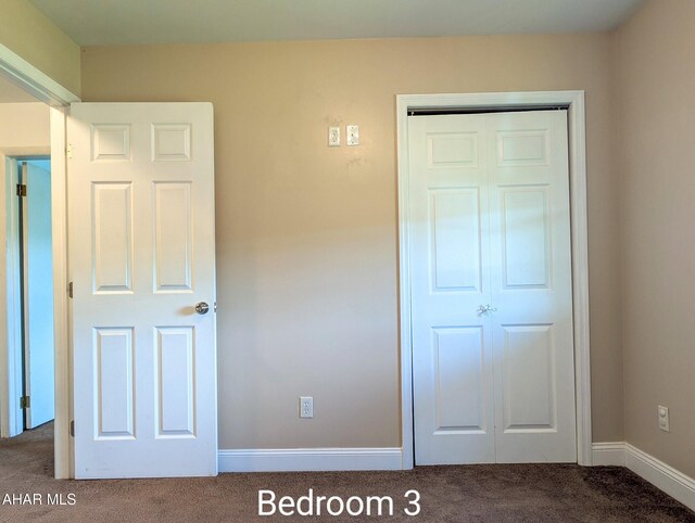 151 Rio Grande Rd, Clearville, PA 15535 - unfurnished bedroom featuring carpet flooring, a closet, and baseboards