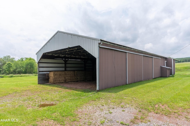 7241 Morgans Rd, Huntingdon, PA 16652 - view of pole building with a lawn