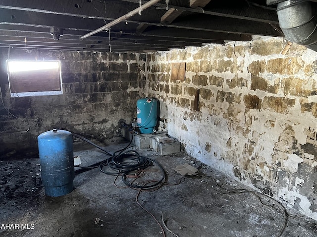 view of basement